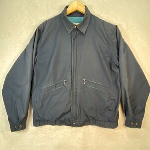London Fog Jacket Lightweight Full Zip‎ Lined Windbreaker Coat XL(estimate)